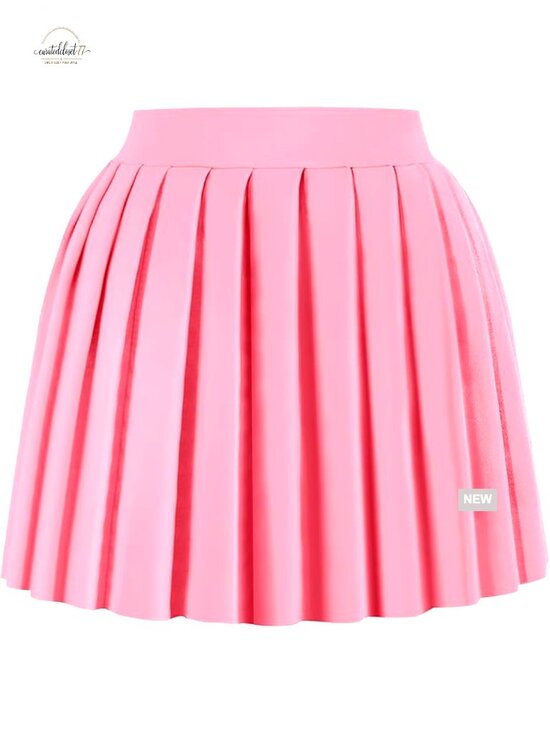 Dresses & Skirts - Pleated Mini Skirt A-Line High Waist Stretchy Tennis Skater Skirt
